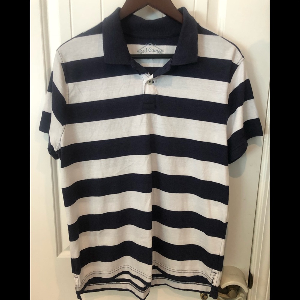 Red Camel Soft Striped T-Shirt Polo